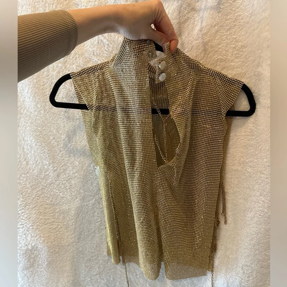 Gold Rhinestone Top - Picture 3 of 3